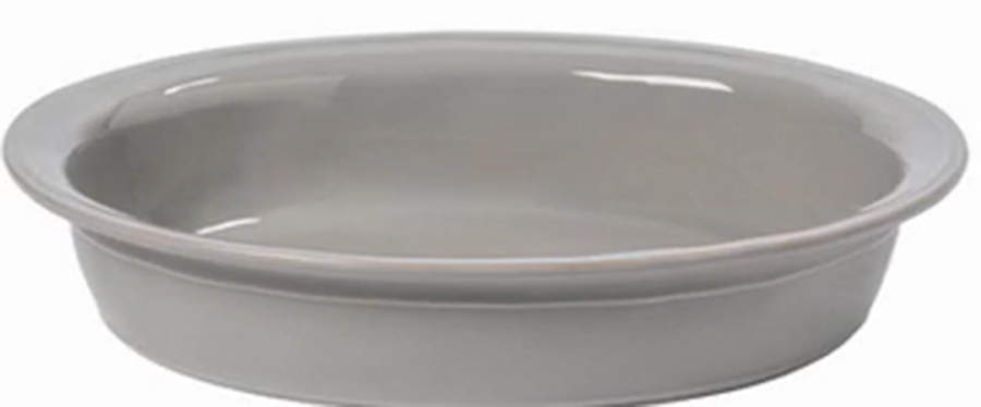 Fontana Dove Gray 15" Oval Baker by Casafina-1