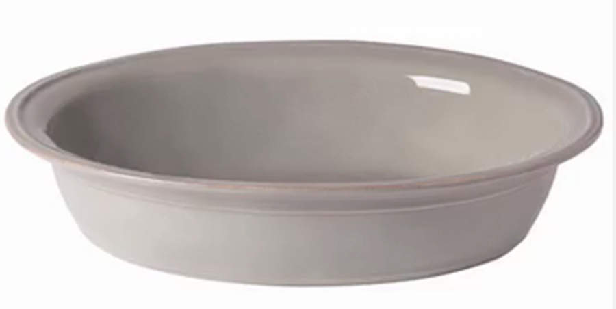 Fontana Dove Gray 13" Oval Baker by Casafina-1