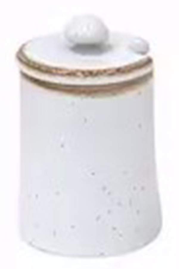 Sardegna White Small Storage Jar & Lid by Casafina-1