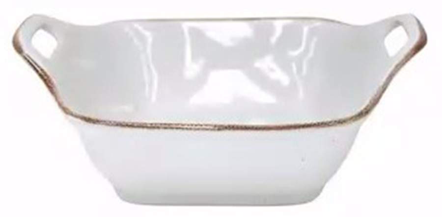 Sardegna White 10" Square Baker by Casafina-1