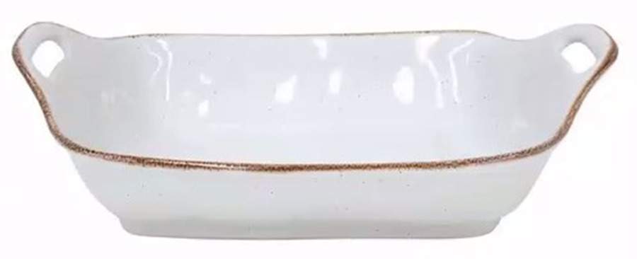 Sardegna White 13"  Rectangular Baker by Casafina-1