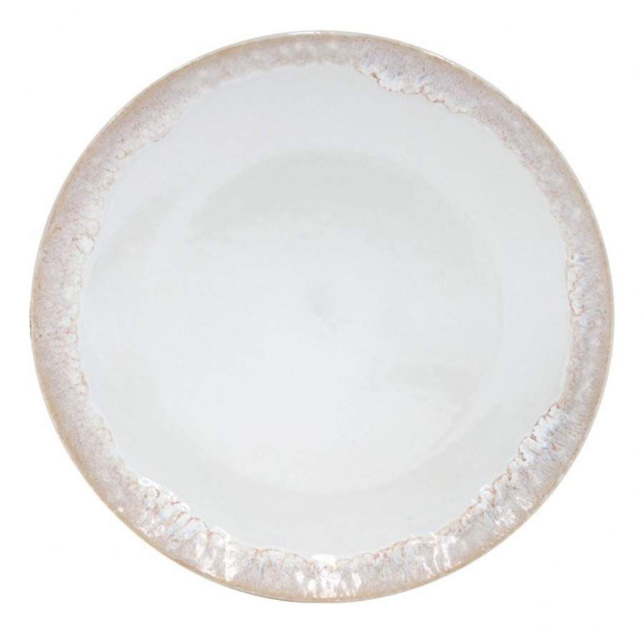 Taormina White Dinner Plate by Casafina-1