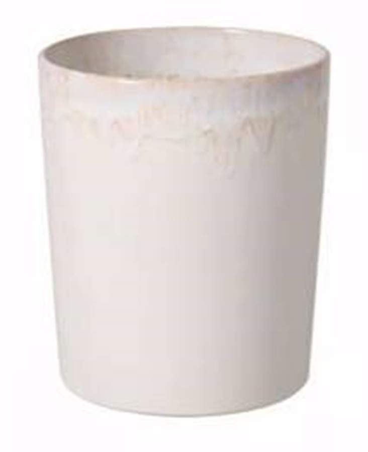 Taormina White China Waste Basket by Casafina-1