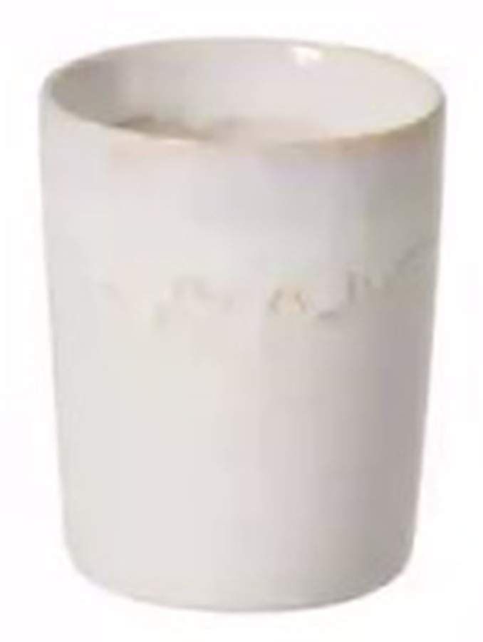 Taormina White China Bathroom Tumbler by Casafina-1
