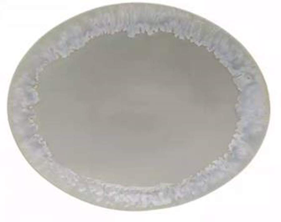 Taormina Gray 16" Oval Serving Platter by Casafina-1