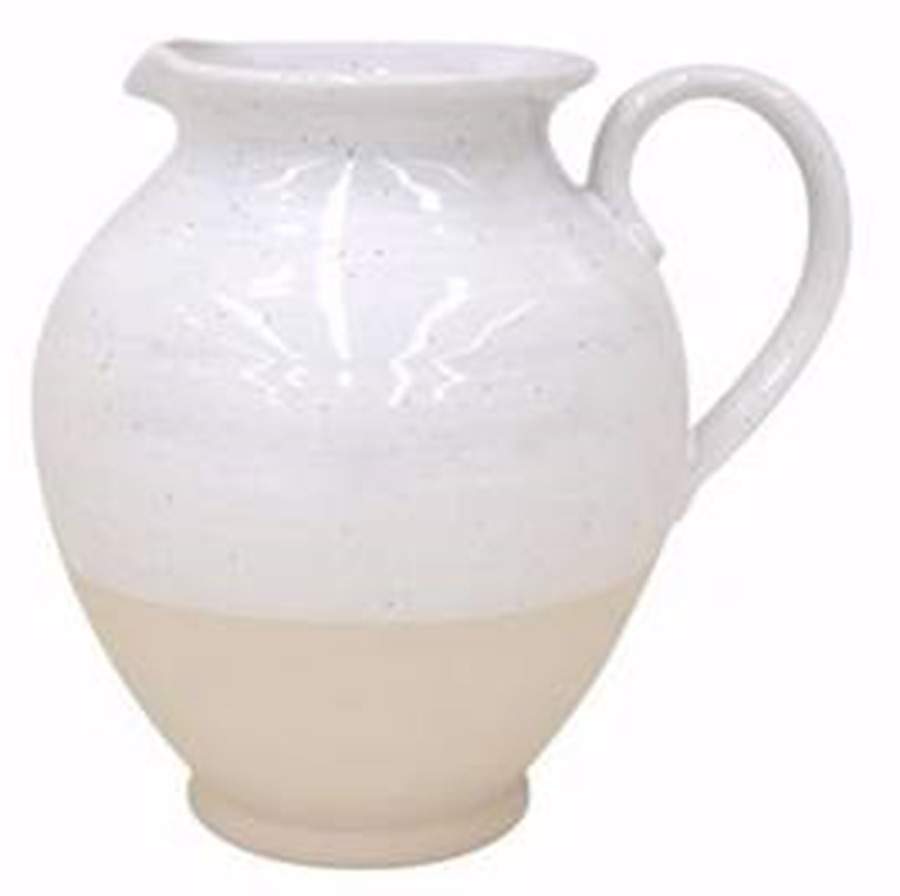 Fattoria White Large Pitcher by Casafina-1