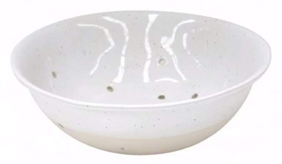 Fattoria White Ceramic Colander by Casafina-1