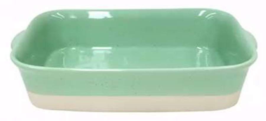 Fattoria Green 13"  Rectangular Baker by Casafina-1