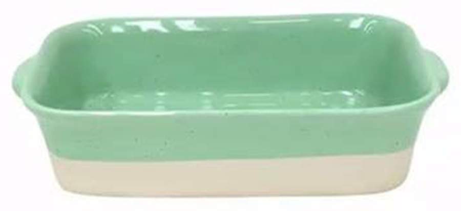 Fattoria Green 10" Rectangular Baker by Casafina-1