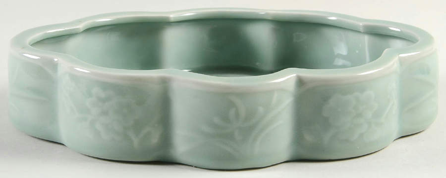 Celadon Floral Flower Pot by China (Made in China)-1