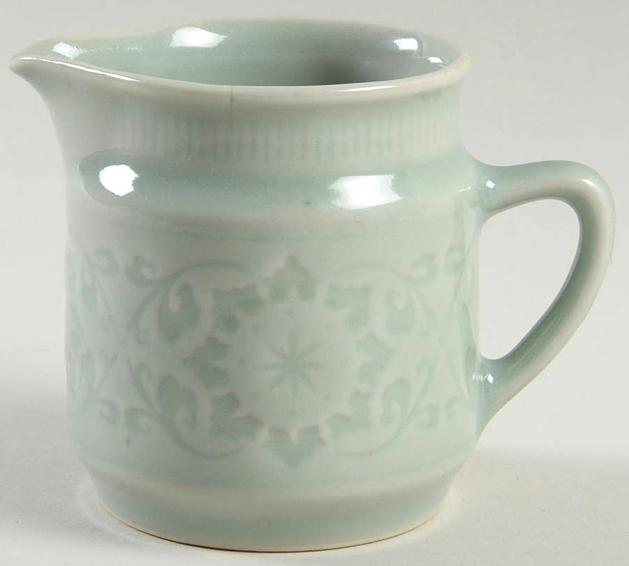 Celadon Floral Creamer by China (Made in China)-1