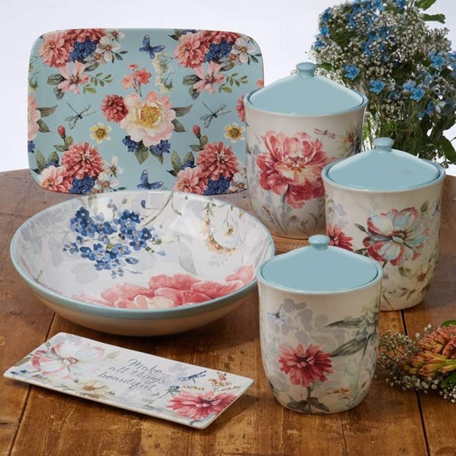 Spring Bouquet 14" Rectangular Serving Platter by Certified International-1