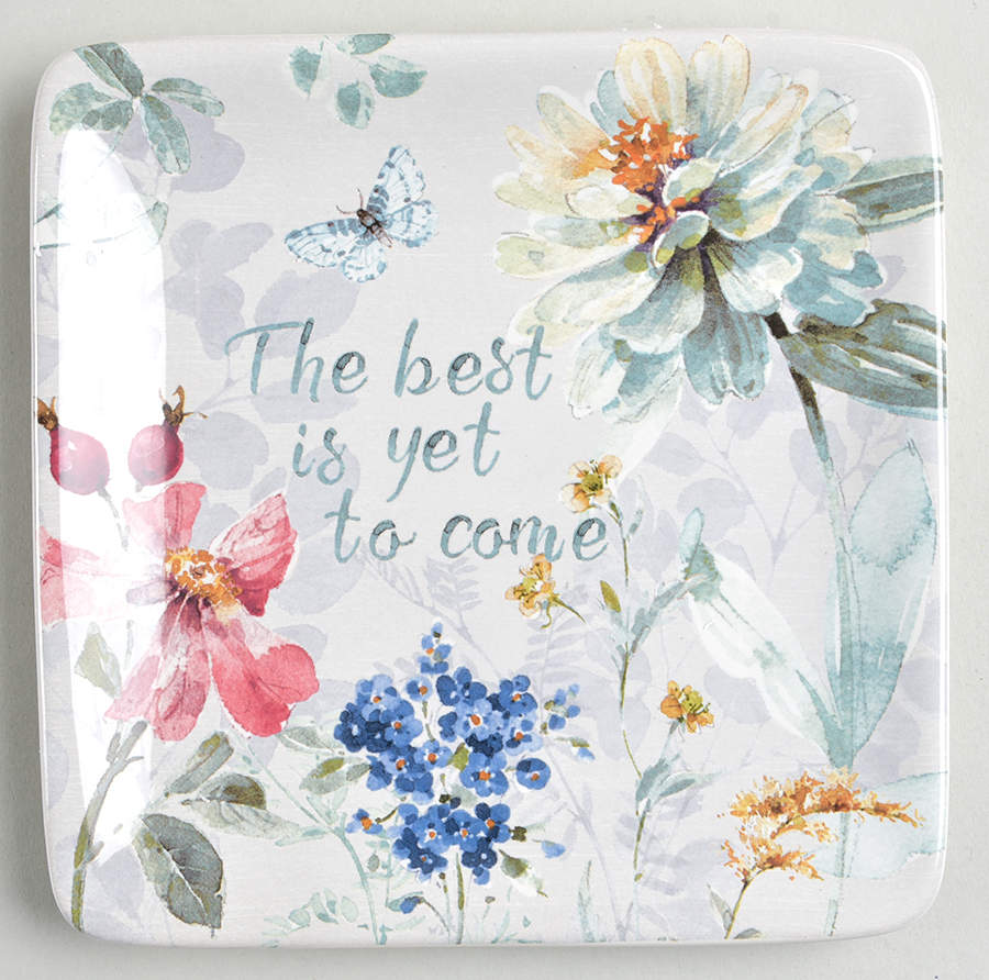Spring Bouquet Square Canape Plate by Certified International-1
