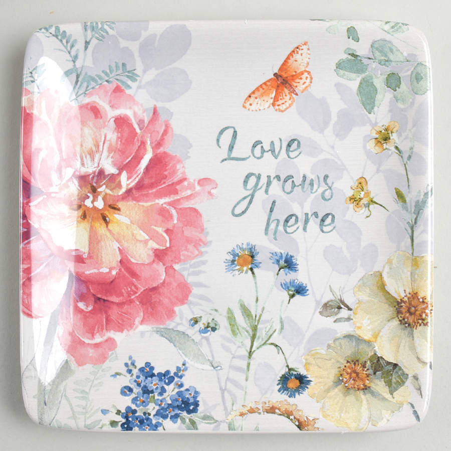 Spring Bouquet Square Canape Plate by Certified International-1