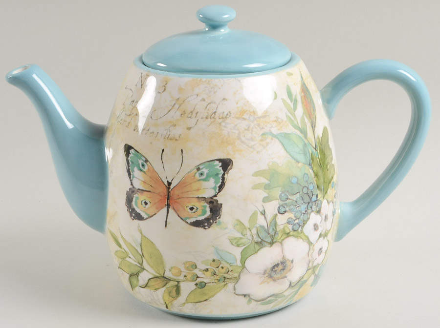 Nature Garden Teapot & Lid by Certified International-1