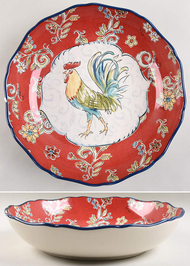 Morning Bloom 13" Pasta Serving Bowl by Certified International-1