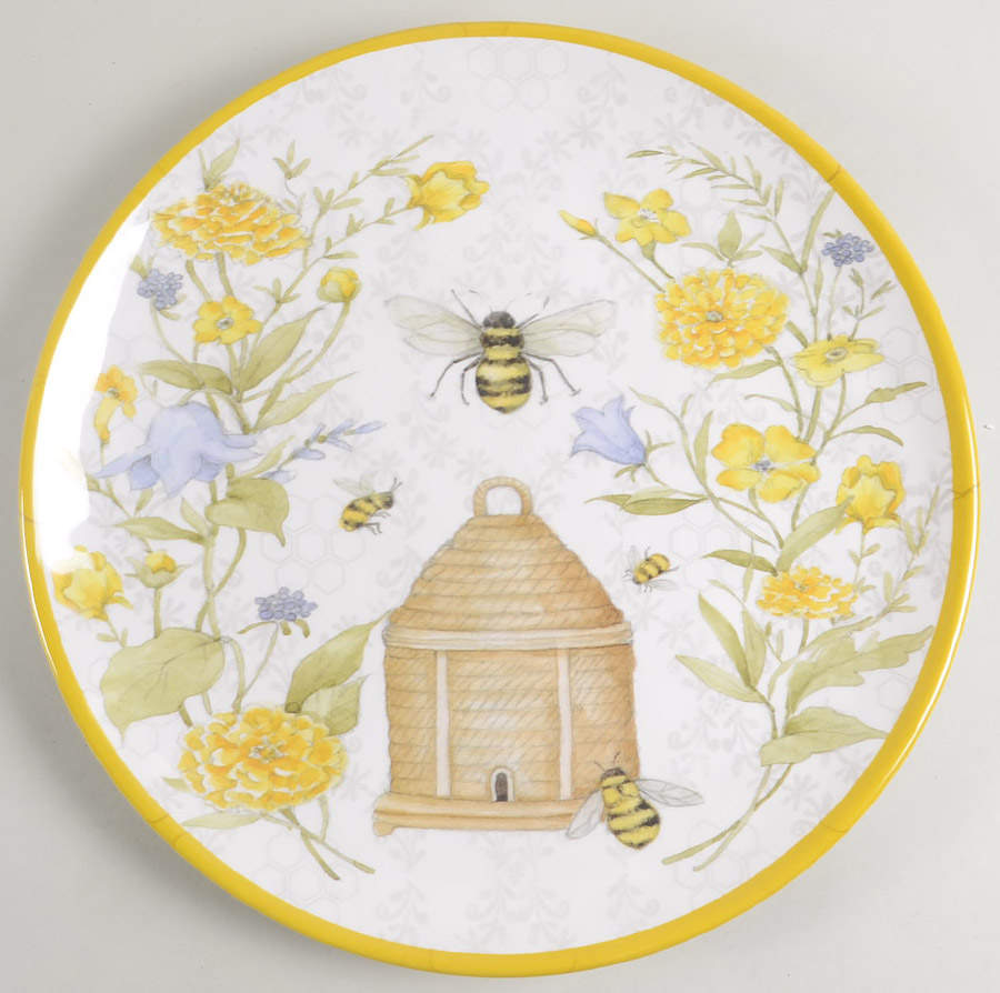 Sweet As a Bee 14" Melamine Chop Plate (Round Platter) by Certified International-1