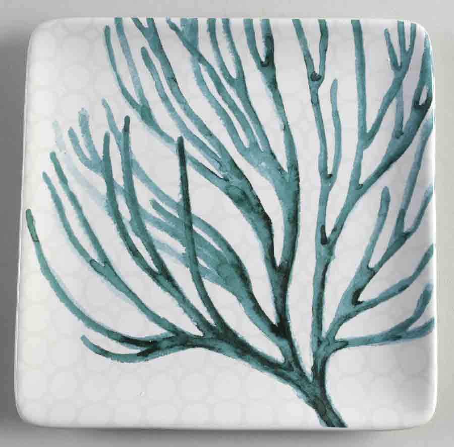 Mixed Greens Square Salad/Dessert Plate by Certified International-1