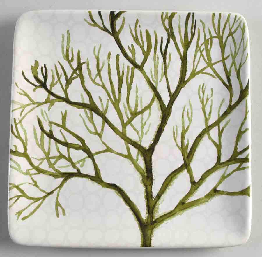 Mixed Greens Square Salad/Dessert Plate by Certified International-1