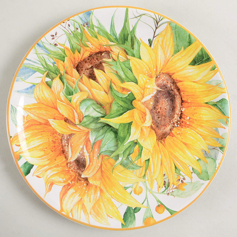 Sunflower Fields Salad Plate by Certified International-1