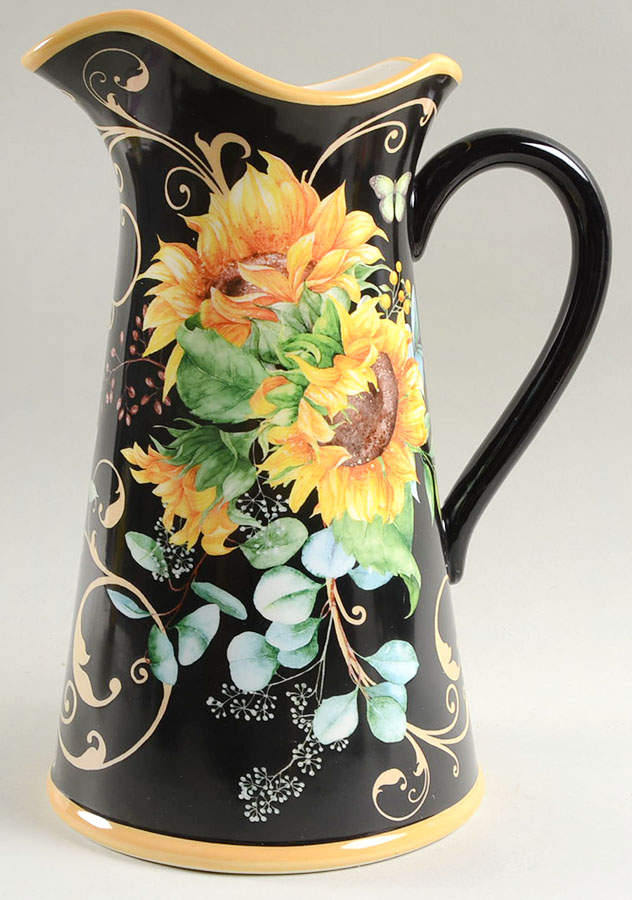 Sunflower Fields 96 Oz Pitcher by Certified International-1
