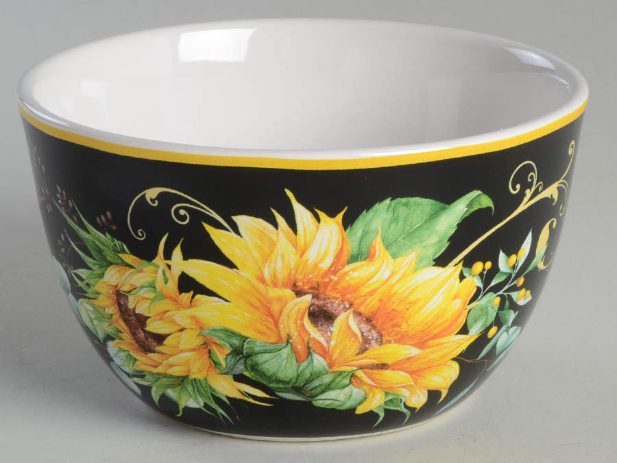 Sunflower Fields Individual Ice Cream Dish by Certified International-1