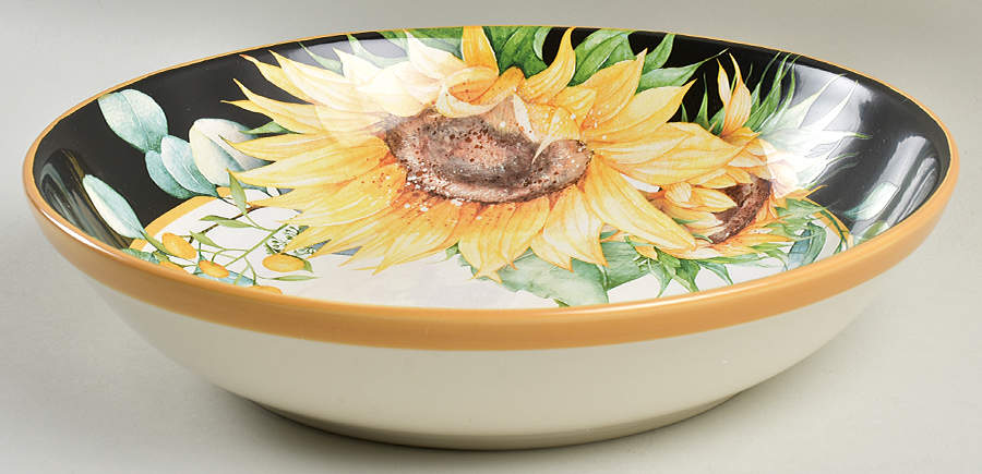 Sunflower Fields 13" Pasta Serving Bowl by Certified International-1