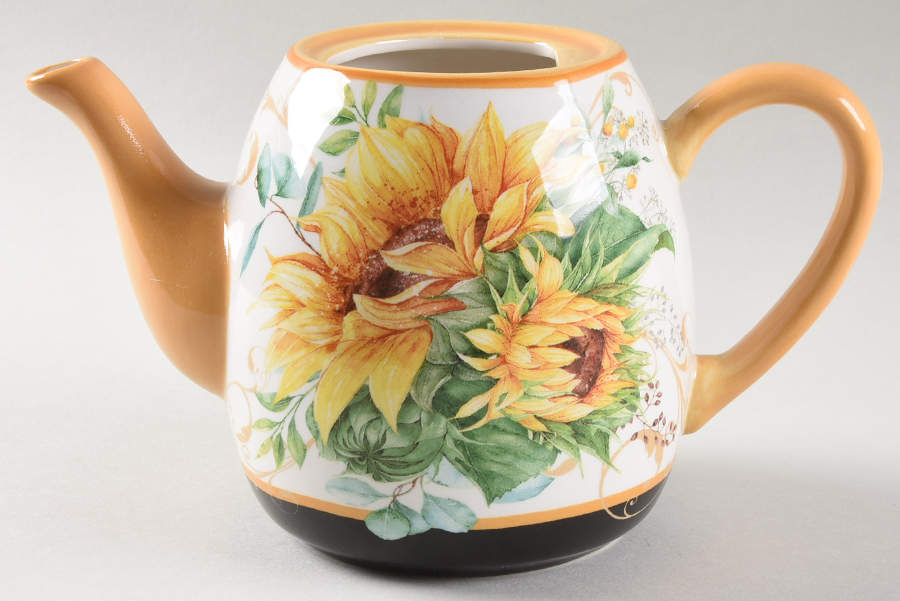 Sunflower Fields Teapot No Lid by Certified International-1