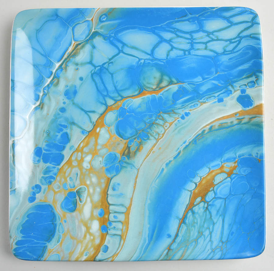 Fluidity Coastal Square Dinner Plate by Certified International-1