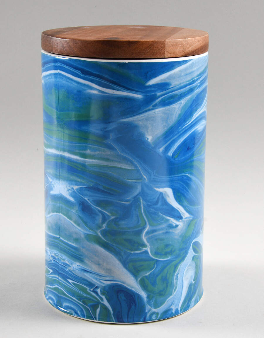 Fluidity Coastal Large Canister & Lid by Certified International-1