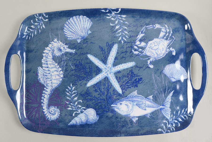 Oceanic 19" Handled Tray by Certified International-1