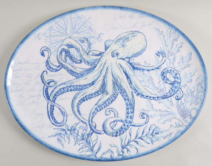 Oceanic 18" Oval Serving Platter by Certified International-1