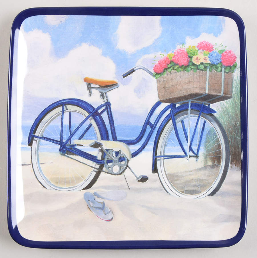 Beach Time Square Salad Plate by Certified International-1