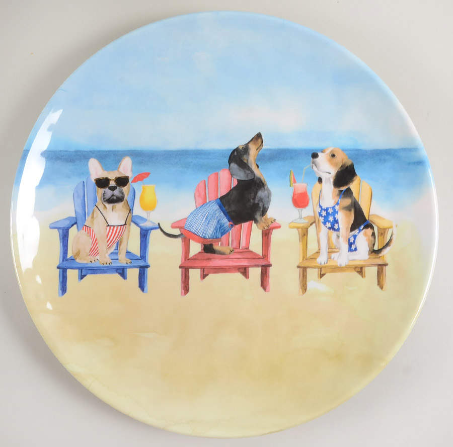 Hot Dogs 14" Chop Plate (Round Platter) by Certified International-1