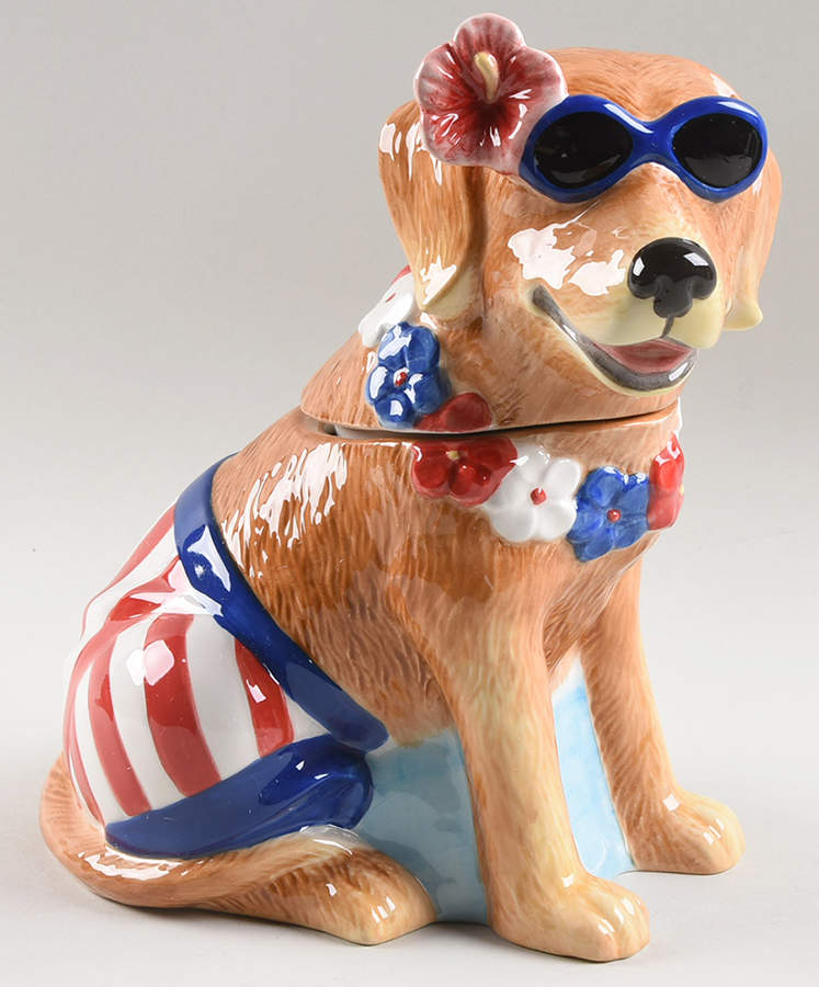 Hot Dogs Treat Jar & Lid by Certified International-1