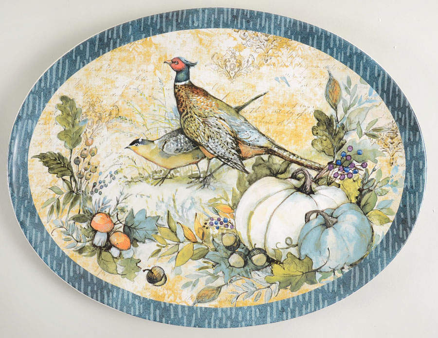 Harvest Gatherings 16" Oval Serving Platter by Certified International-1