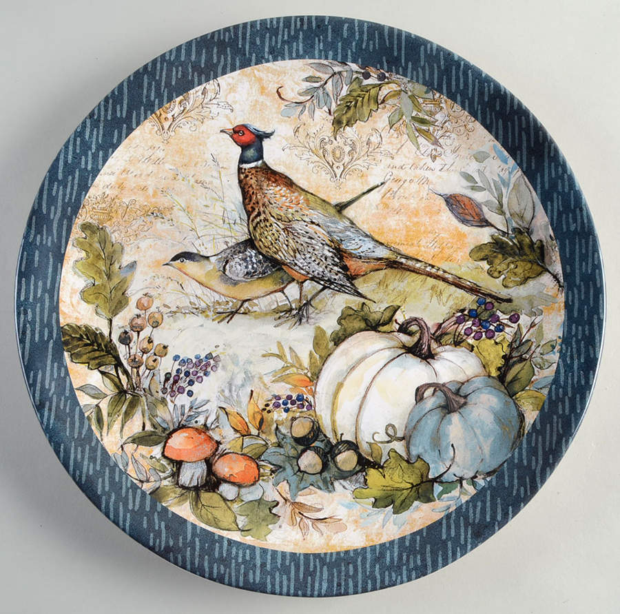 Harvest Gatherings 13" Chop Plate (Round Platter) by Certified International-1