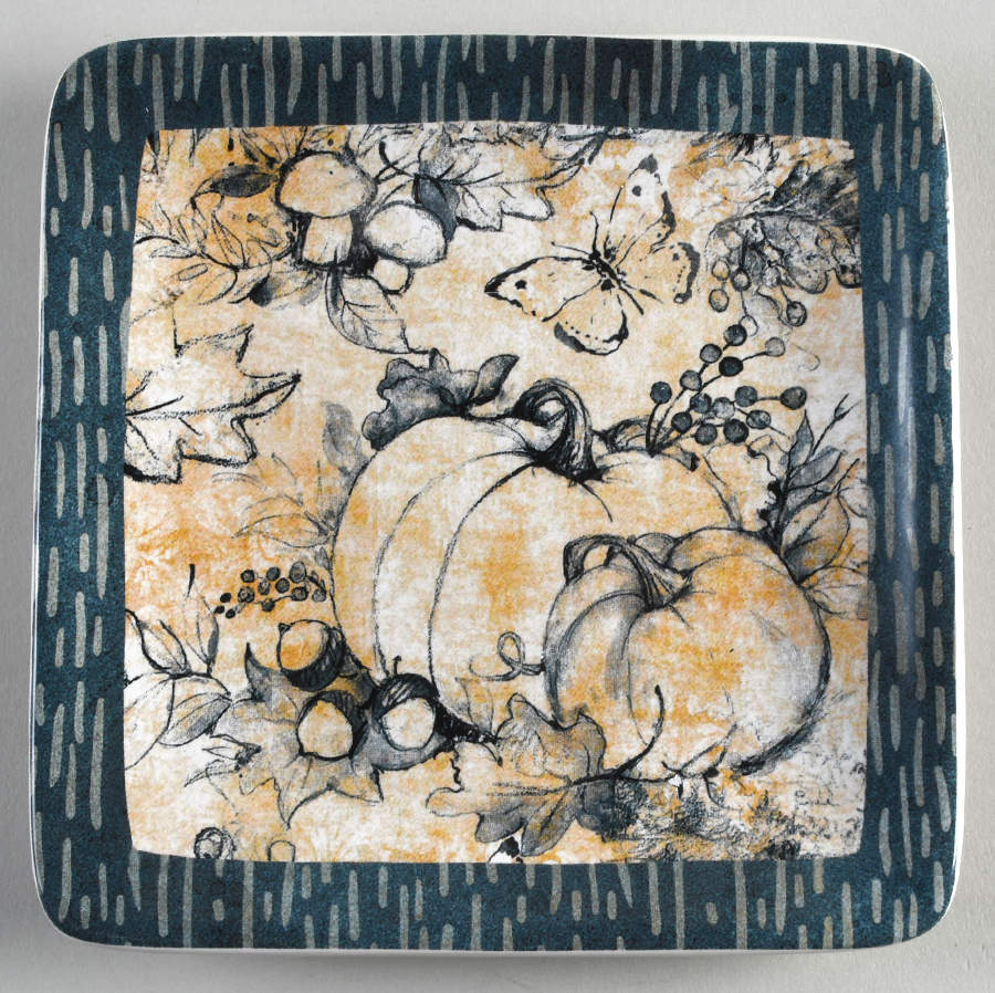 Harvest Gatherings Square Canape Plate by Certified International-1