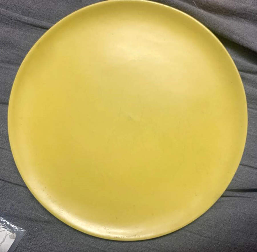 Camden Yellow Dinner Plate by Crate & Barrel-1