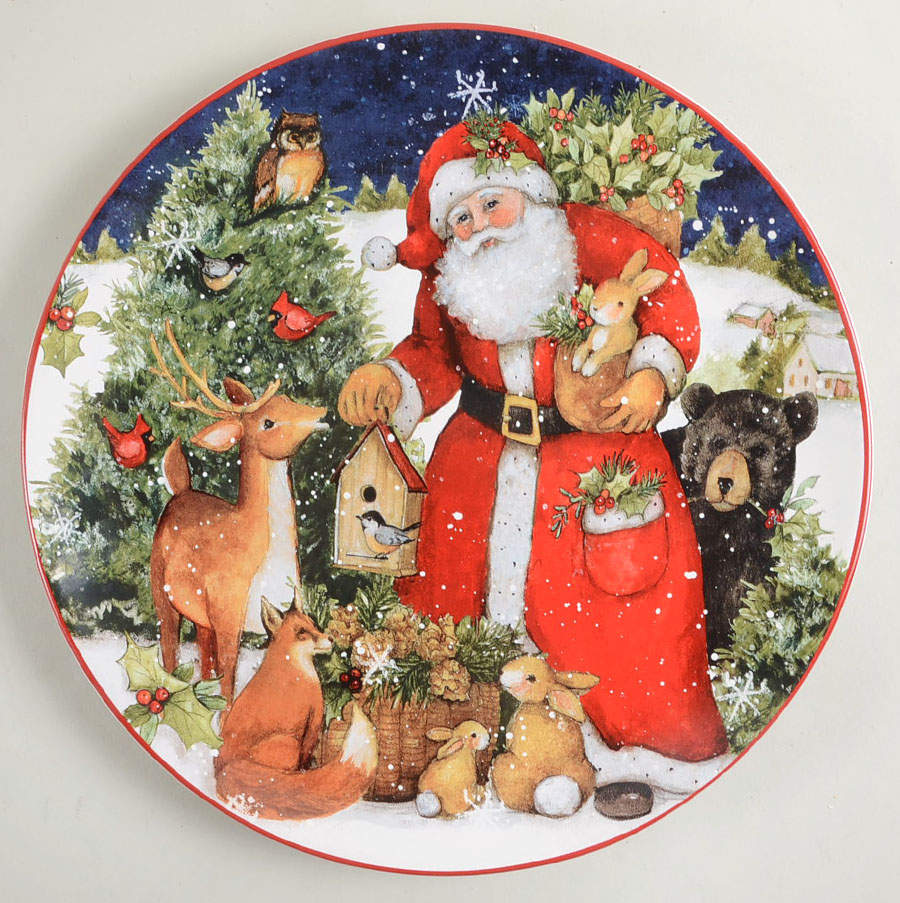 Magic of Christmas Santa Dinner Plate by Certified International-1