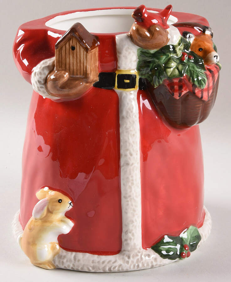 Magic of Christmas Santa Figural Cookie Jar No Lid by Certified International-1