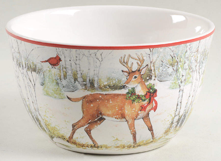Winter Forest Individual Ice Cream Dish by Certified International-1