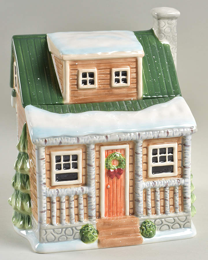 Winter Forest Figural Cookie Jar & Lid by Certified International-1