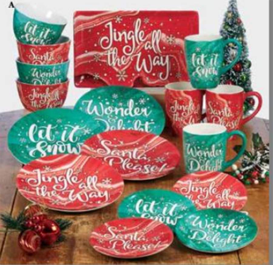 Fluidity Christmas Dessert/Pie Plate by Certified International-1