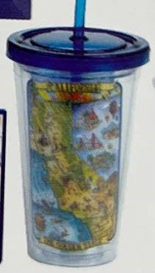 Adventure Destinations Acrylic Tall Tumbler with Lid & Straw by Certified International-1