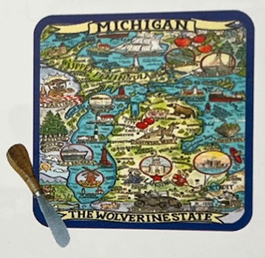 Adventure Destinations Cheese Tray & Spreader Set by Certified International-1