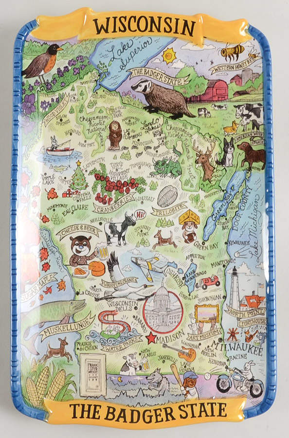 Adventure Destinations 13" Rectangular Serving Platter by Certified International-1