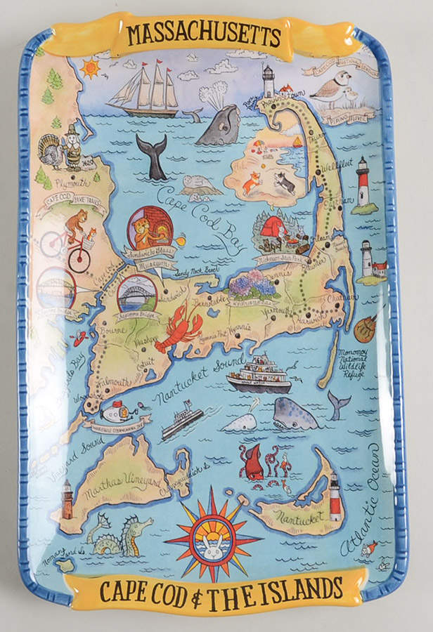 Adventure Destinations 13" Rectangular Serving Platter by Certified International-1