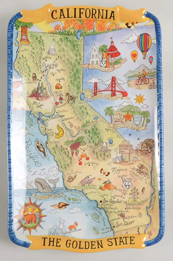 Adventure Destinations 13" Rectangular Serving Platter by Certified International-1