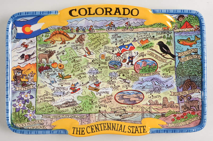 Adventure Destinations 12" Rectangular Serving Platter by Certified International-1